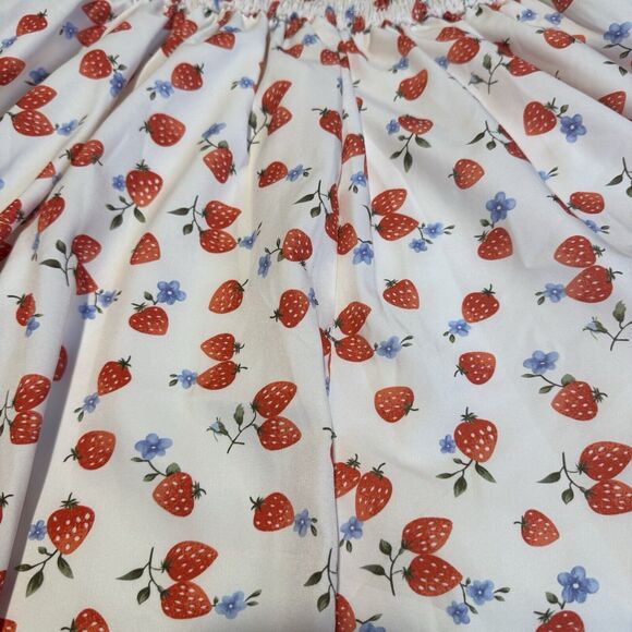 Strawberry Print Cami Mini Dress Size Large , & Strawberry Crop Top Large - Picture 5 of 16